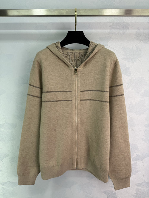 Dior Monogram-Printed Hooded Jacket with Reversible Zip