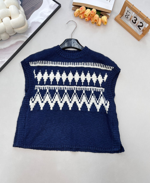 Dior Customized Jacquard Knitted Vest with Multiple Designs