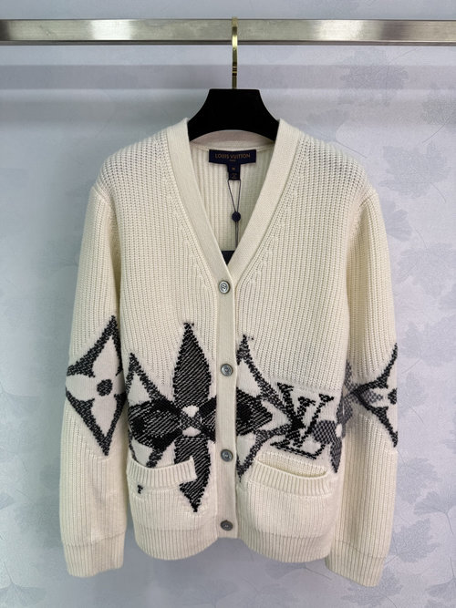 Louis Vuitton Monogram Jacquard Knit Cardigan