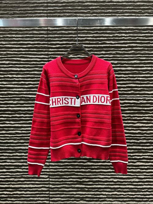 Dior Jacquard Letter Cardigan, New Arrival