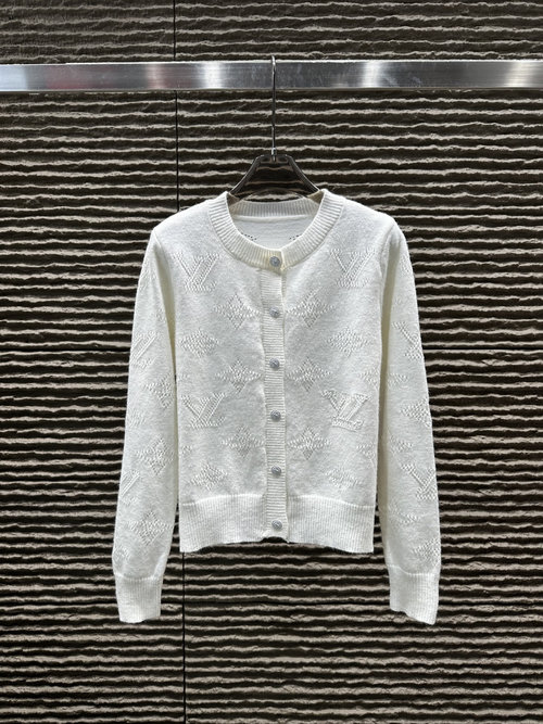 Louis Vuitton New Jacquard Letter Cardigan