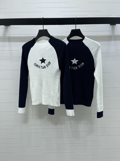 Dior Dior Latest Collection Knit Top with Star-Embroidered Logo