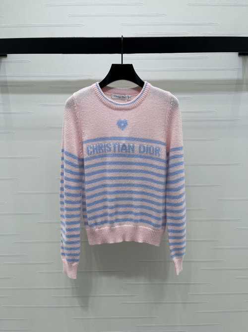 Dior Heart Letter Wool Long - sleeve, Elegant & Versatile