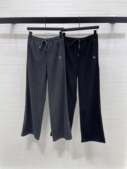 Loewe Original Thick Casual Straight Jeans with Logo, Two Colors