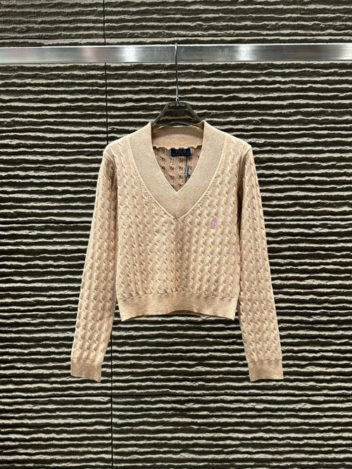 Polo Ralph Lauren Lafite Pony V - Neck Long - Sleeve Top