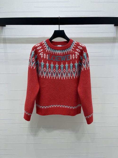 Louis Vuitton Louiswain Co-Branded Fair Isle Crochet Pullover