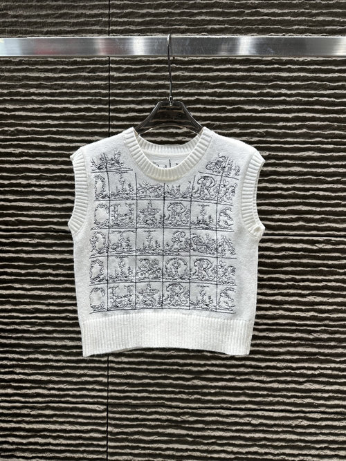 Dior Heavy Embroidery Dio Style Vest