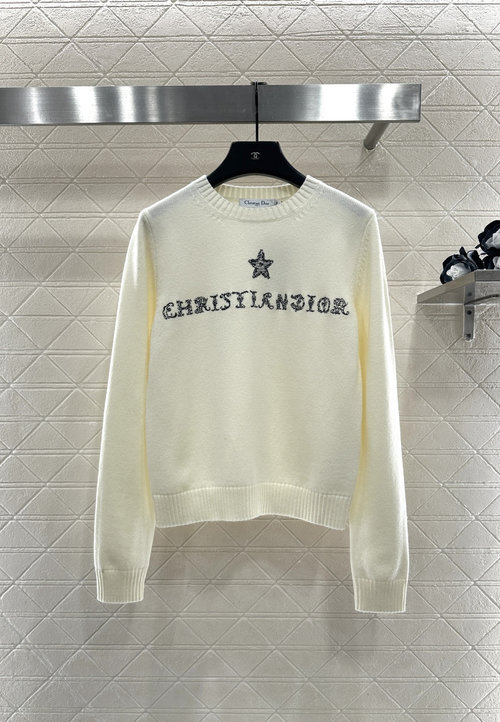 Dior Knitted Sweater with Embroidered Star