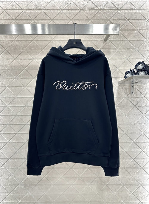 Louis Vuitton Embroidered and Sequined Hooded Top