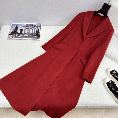 Dior Elegant Double-sided Woolen Coat Handmade with Imported Australian Wool