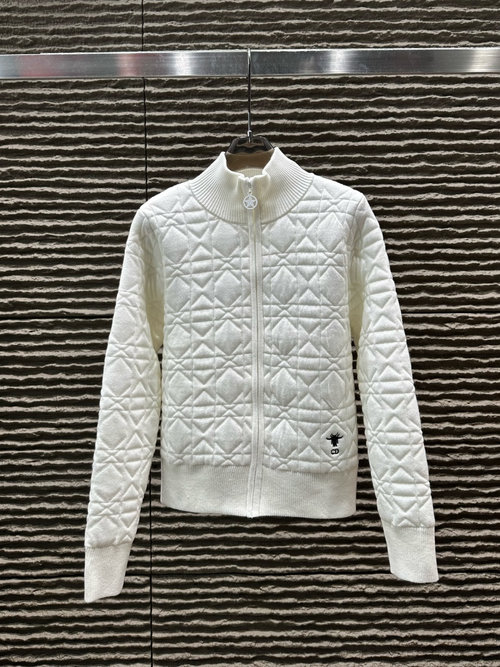 Dior New Back - Embroidered Zipper Cardigan, Exquisite Craftsmanship