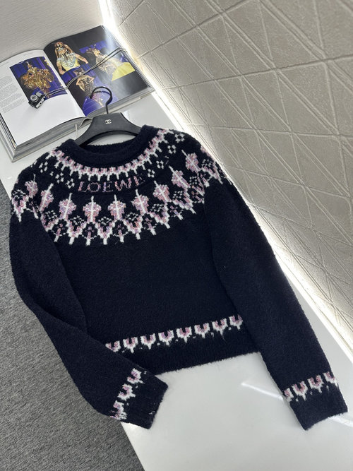 Louis Vuitton Louiswain Collaboration Heavy - Duty Beaded Crochet Pullover Sweater