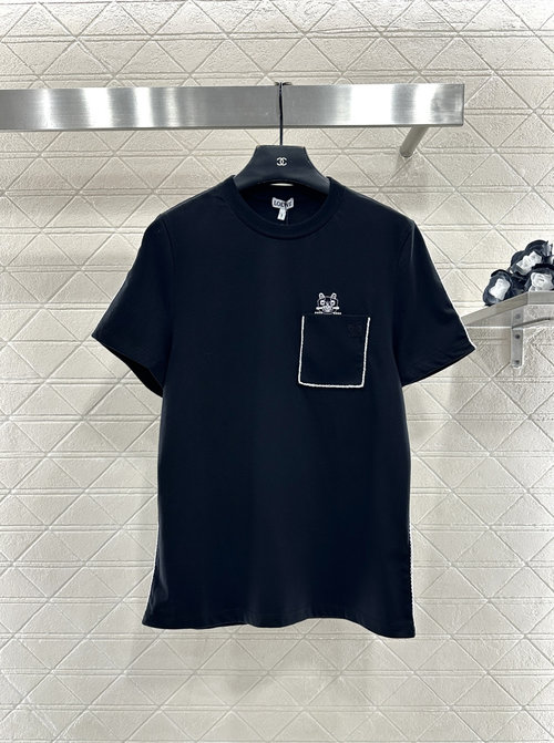 Louis Vuitton Collaborative Collection with Louis Wain, Cotton T - shirt with Embroidered Logo