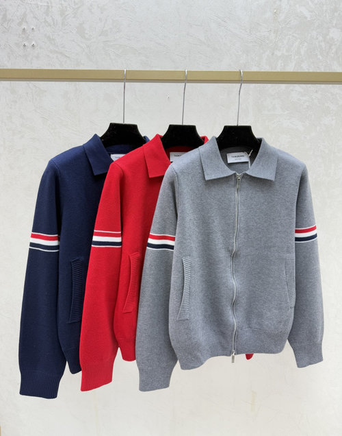Thom Browne Knit Product with Colorful Contrast Real Shot