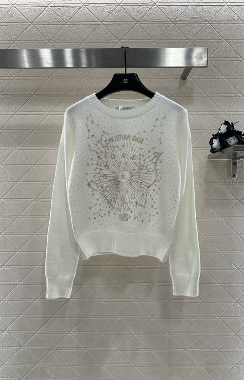 Dior Customized Wool Knit Sweater with Starry Elements
