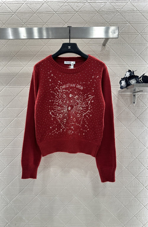 Dior Customized Wool Knit Sweater with Starry Elements