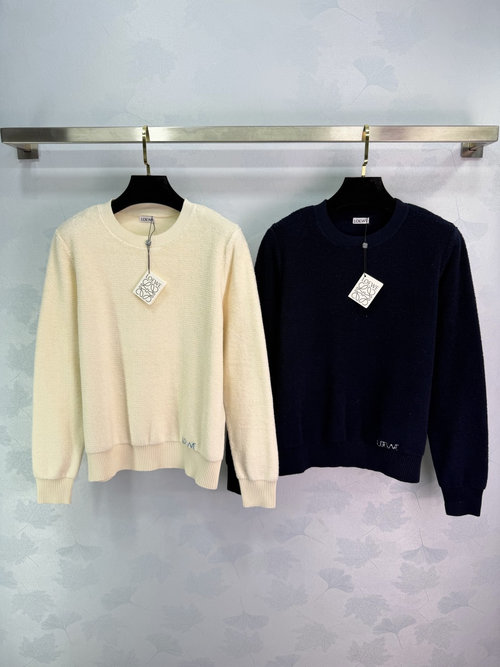 Loewe Soft Knit Sweater with Brand Logo, Suitable for Many Occasions
