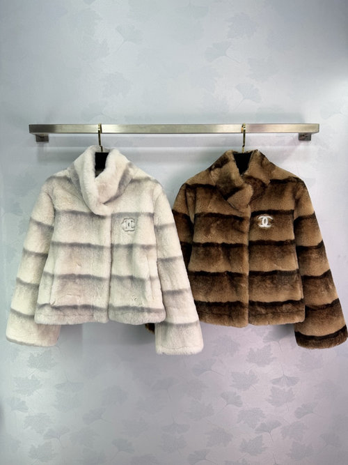Chanel Classic Collar Faux Mink Fur Coat, Soft & Warm, Versatile