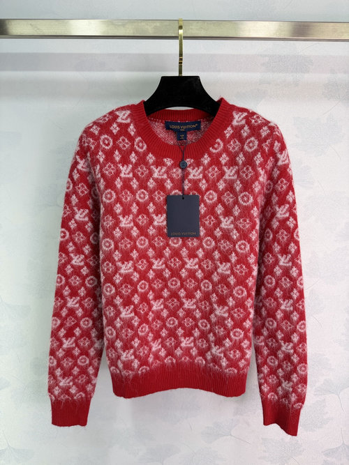 Louis Vuitton Knit Round-Neck Pullover with Collision Jacquard