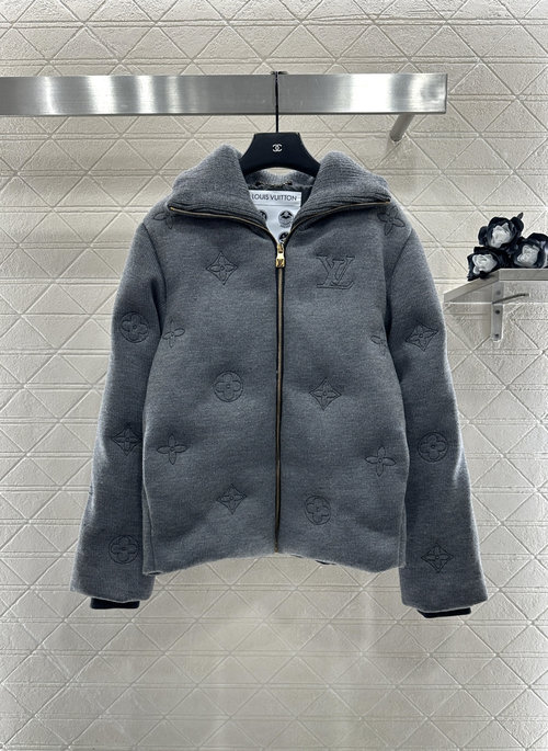 Louis Vuitton Lightweight and Warm Ski Down Jacket with Patterns