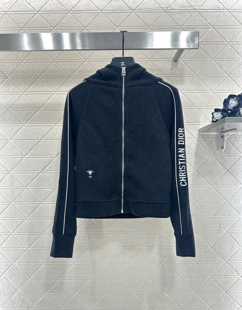 Dior Wool Blend Hooded Jacket and Straight-Leg Pants Set