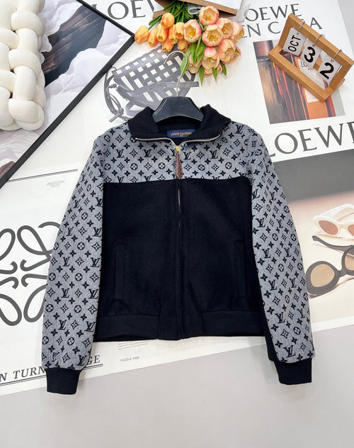 Louis Vuitton Custom - Made Woolen Jacket with Stylish Patterns