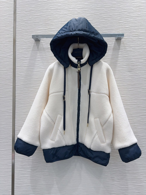 Louis Vuitton Custom Fabric Chic Faux Lambskin Coat