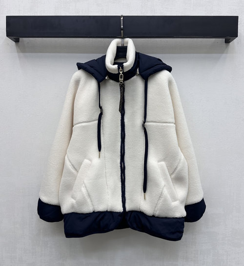 Louis Vuitton Detachable Hooded Teddy Coat with Logo for a Fashionable Winter