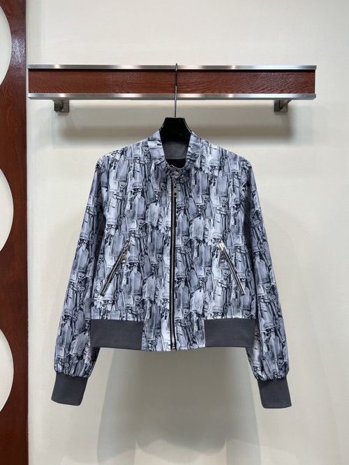 Louis Vuitton Double-Sided Flight-Style Jacket with an Eye-Catching Design