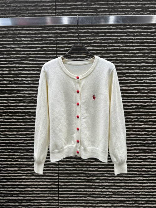 Polo Ralph Lauren New Arrival: Round-Neck Knit Cardigan