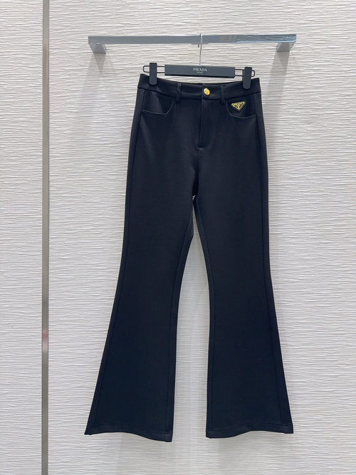 Prada Flared Trousers, Fashionable and Comfortable