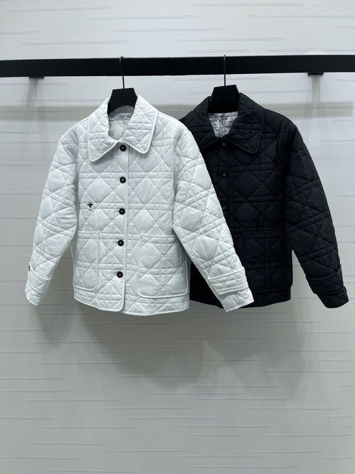 Dior Tartan Cotton Parka with Embroidered Logo