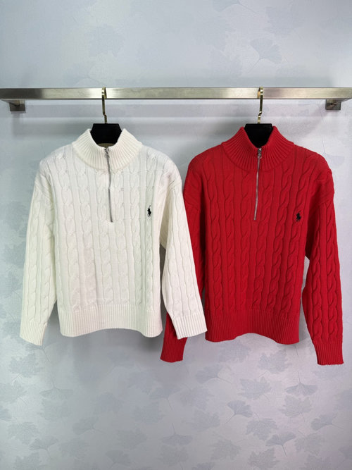 Polo Ralph Lauren Half-Zip Long-Sleeve Sweater with War Horse Logo