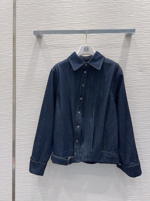 Loewe New Denim Jacket and Pants Set with Custom Wash and Soft Feel