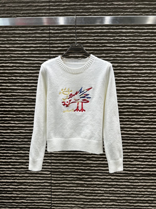 Thom Browne Hong Kong Style Embroidered Sweater