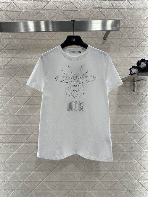 Dior Customized Cotton Round Neck Short Sleeve with Rivet Logo