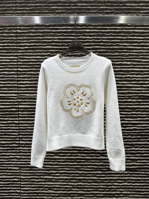 Kenzo Kenzo Style Three-Dimensional Embroidery Pullover Sweater