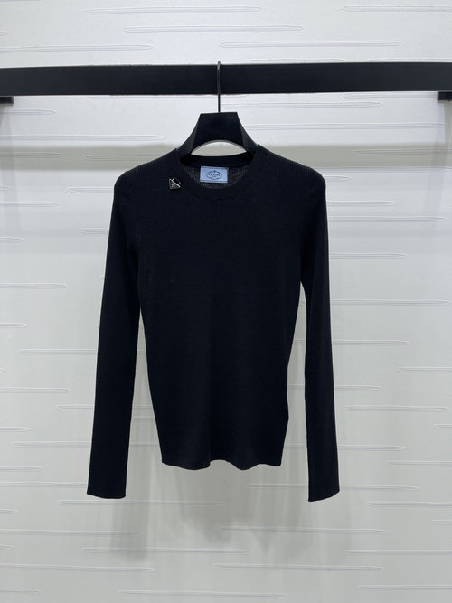 Prada Elegant Metal Logo Tank Top for Versatile Use