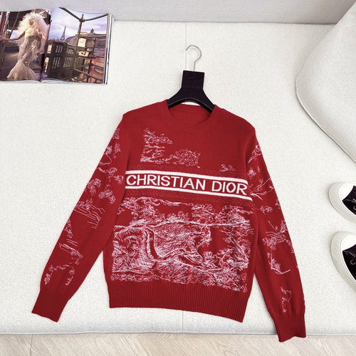 Dior Exclusive First Release: Heavy Embroidery Knit Top with Wool Texture