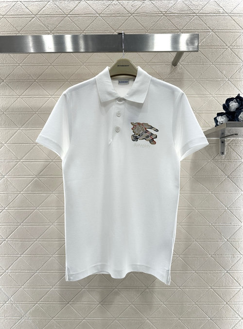 Burberry Embroidered War Horse Short Sleeve with Classic Logo