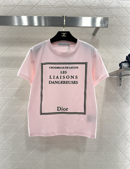 Dior Custom Square Logo Mercerized Cotton Short-Sleeve Tee