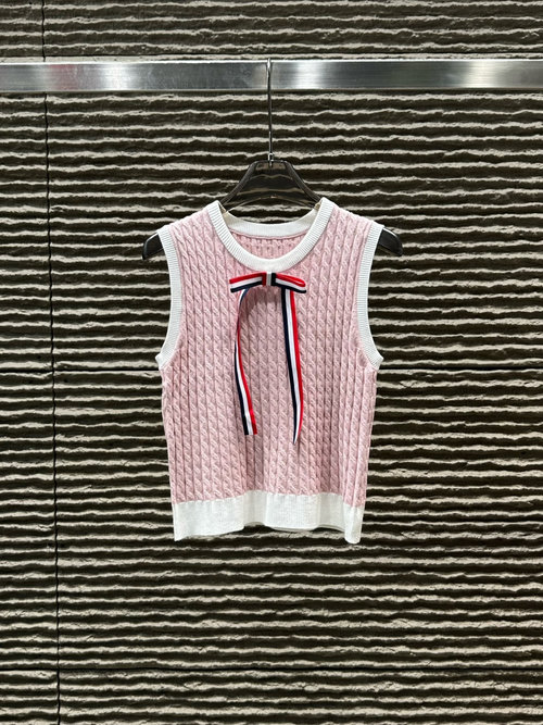 Thom Browne New Bow - Decorated Webbing Vest
