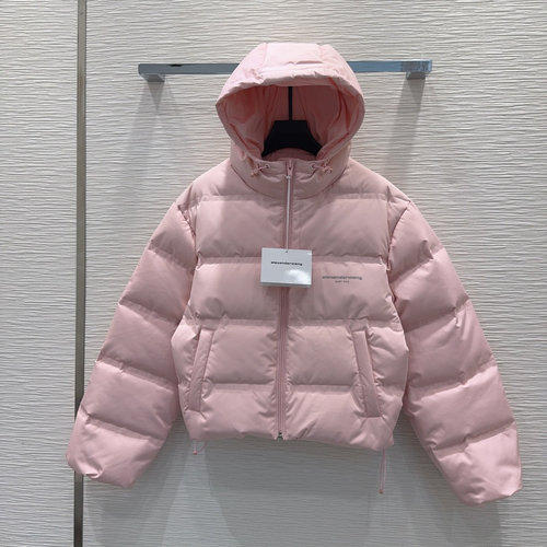 Alexander Wang Down Jacket with Classic Logo, Warm & Stylish