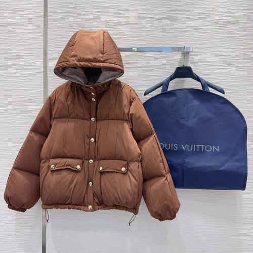 Louis Vuitton Down Jacket with Logo, Comfortable & Fashionable