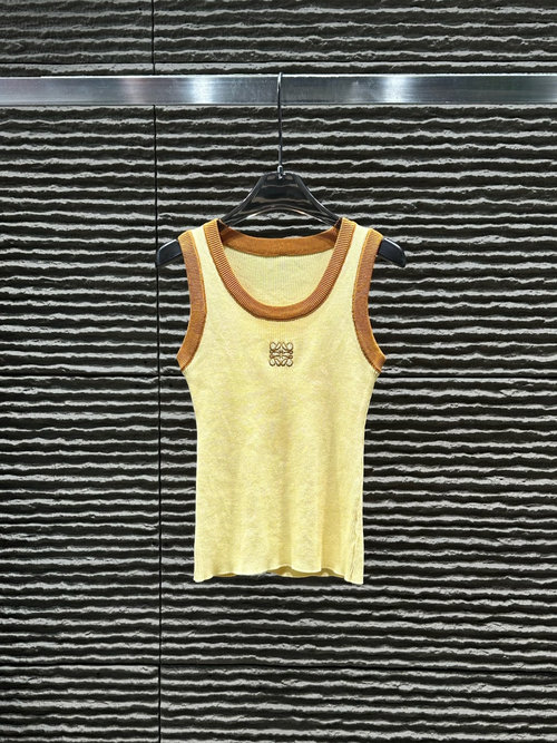 Loewe Original: New Arrival: Embroidered Logo Knit Vest
Optimized: Knit Vest with Embroidered Emblem