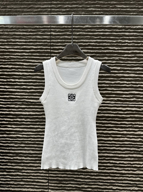 Loewe Versatile Curved Pearl Knitted Vest