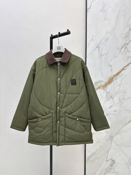 Loewe Exclusive Collage - Colored Fleece Coat with Logo for a Sophisticated Look