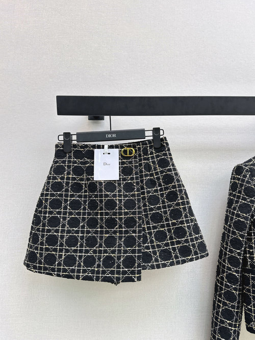 Dior Limited Edition Tweed Shorts Skirt with a Stylish Appeal