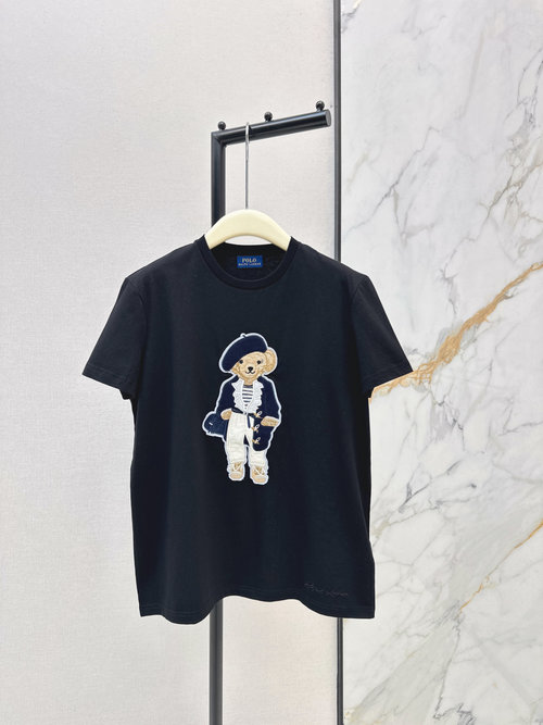 Polo Ralph Lauren American Style Bear Embroidery Short-Sleeve T-Shirt, Classic and Versatile