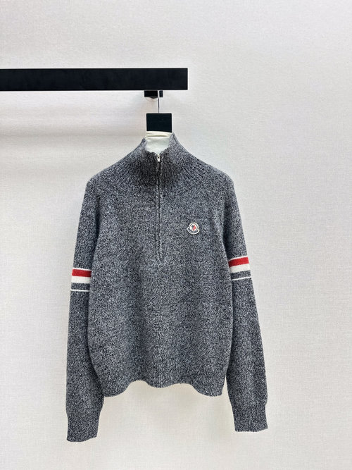 Moncler Exclusive Half - Open Cardigan, Stylish and Adaptable